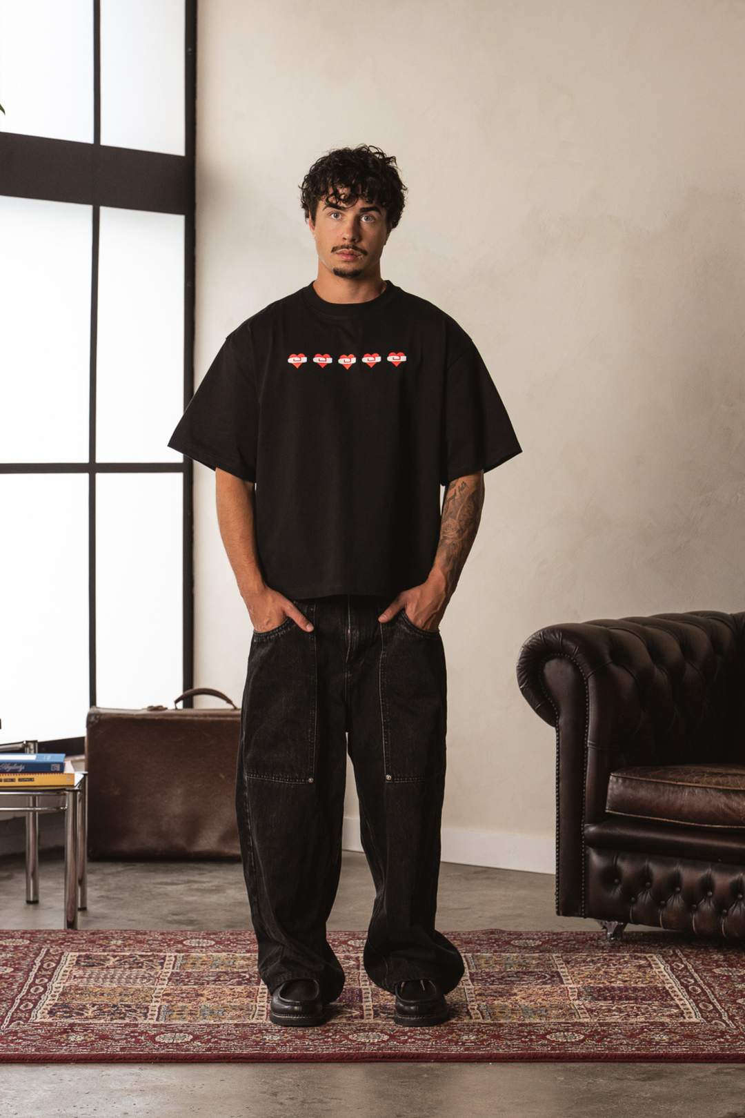 CJ Hearts T-Shirt - Black