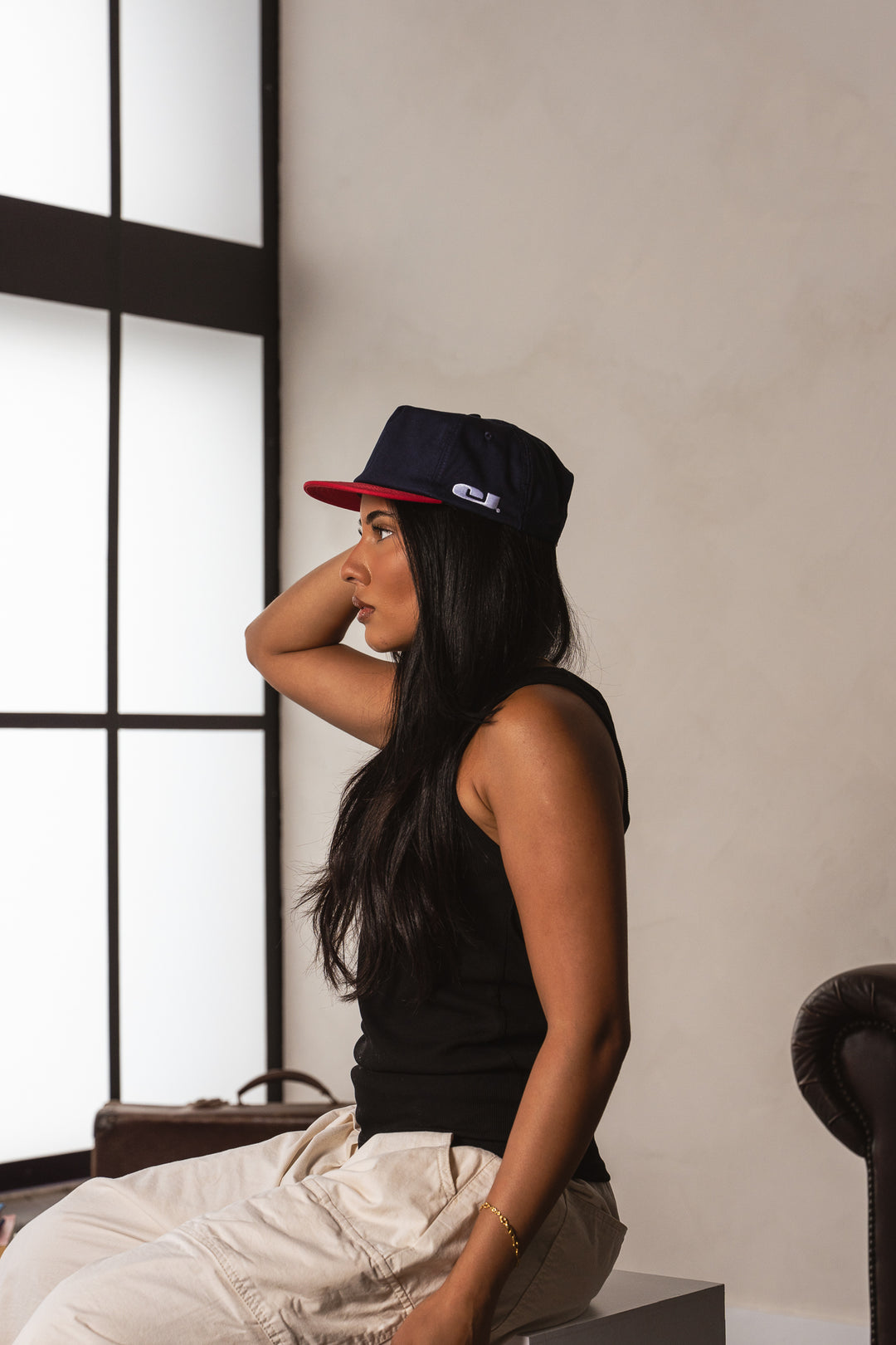 Uniform Cap - Navy/Red
