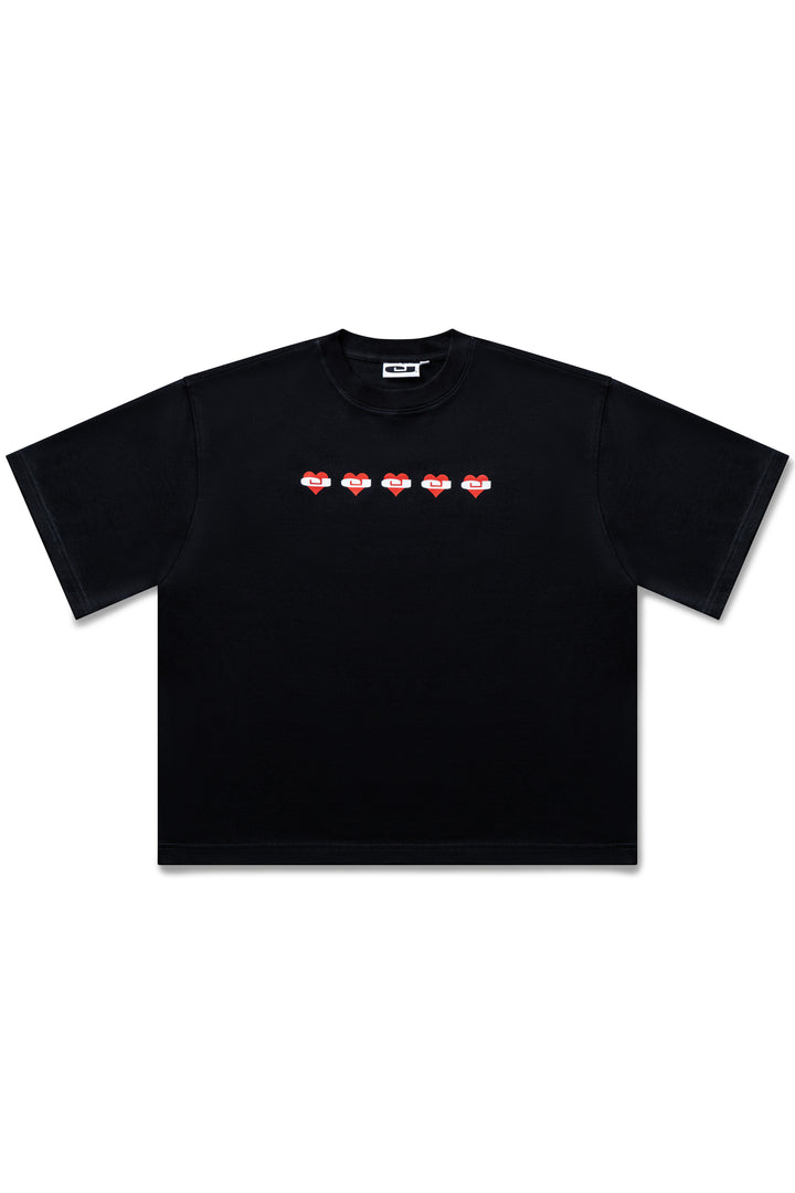 CJ Hearts T-Shirt - Black