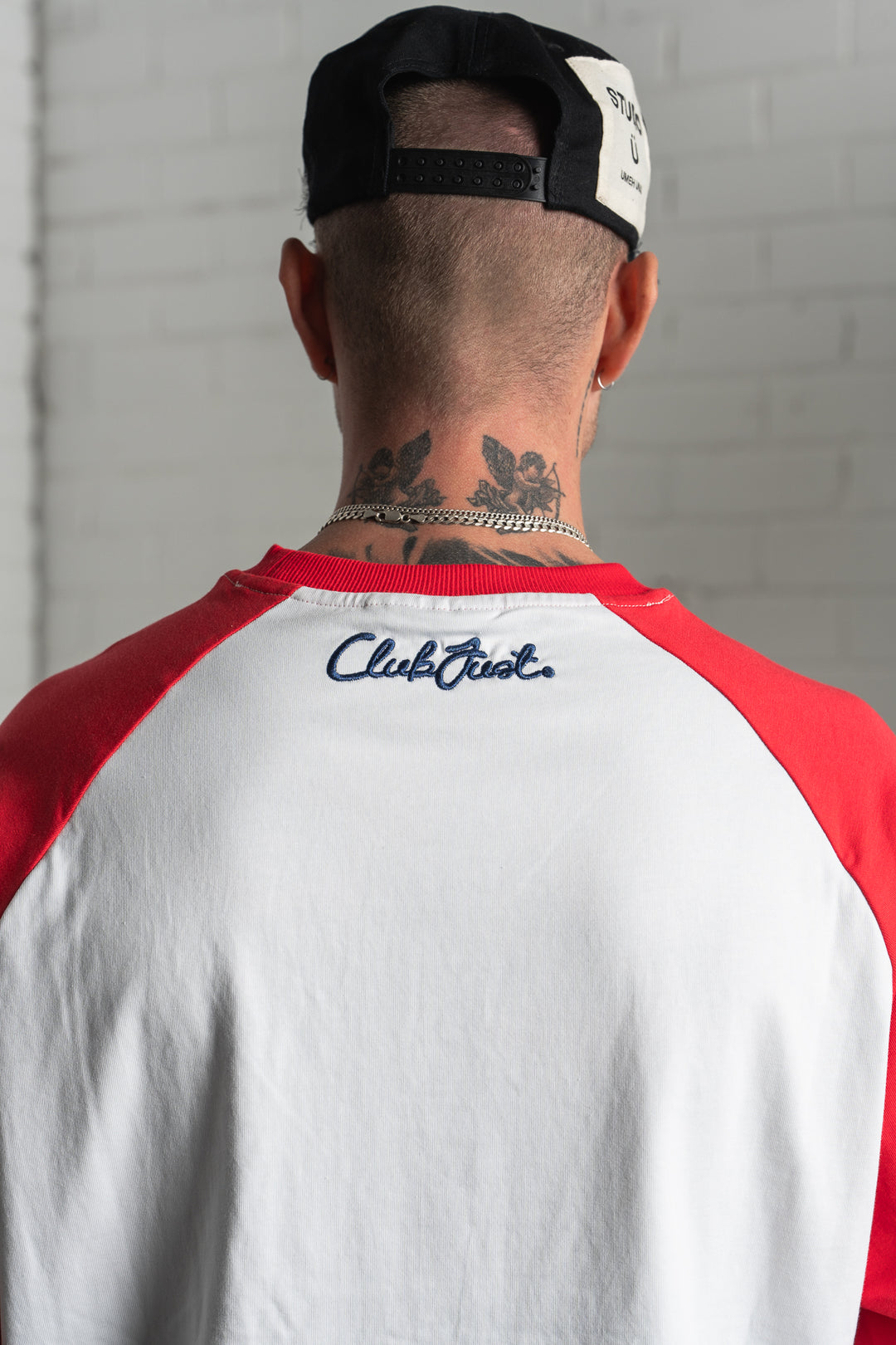 Scribble Long Sleeve T-Shirt - White/Red