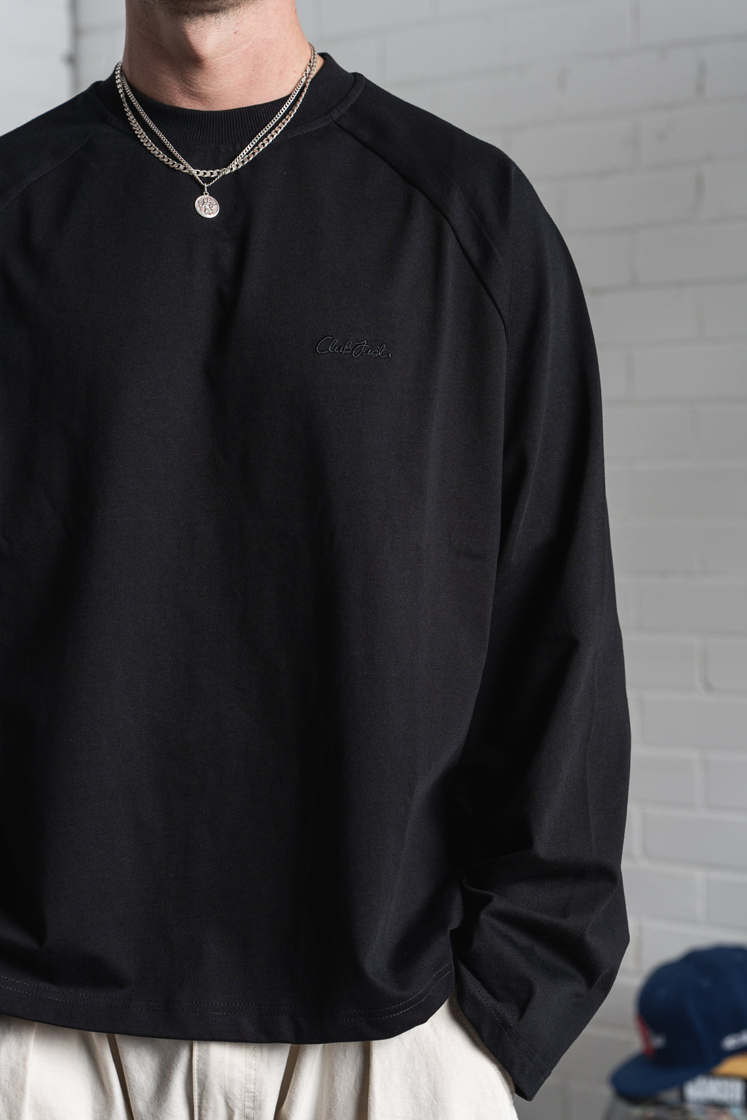 Scribble Long Sleeve T-Shirt - Black