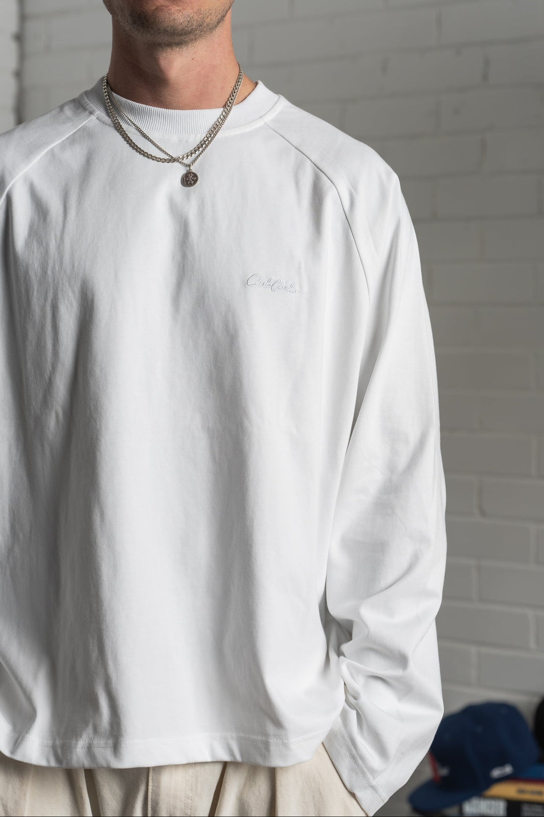 Scribble Long Sleeve T-Shirt - White