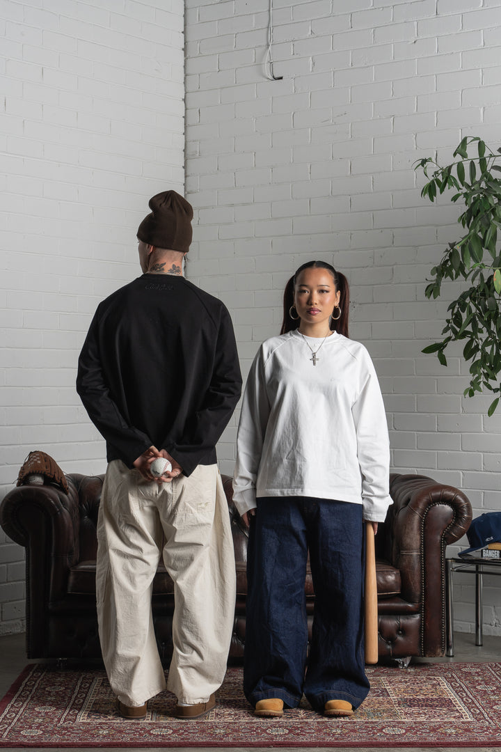 Scribble Long Sleeve T-Shirt - White