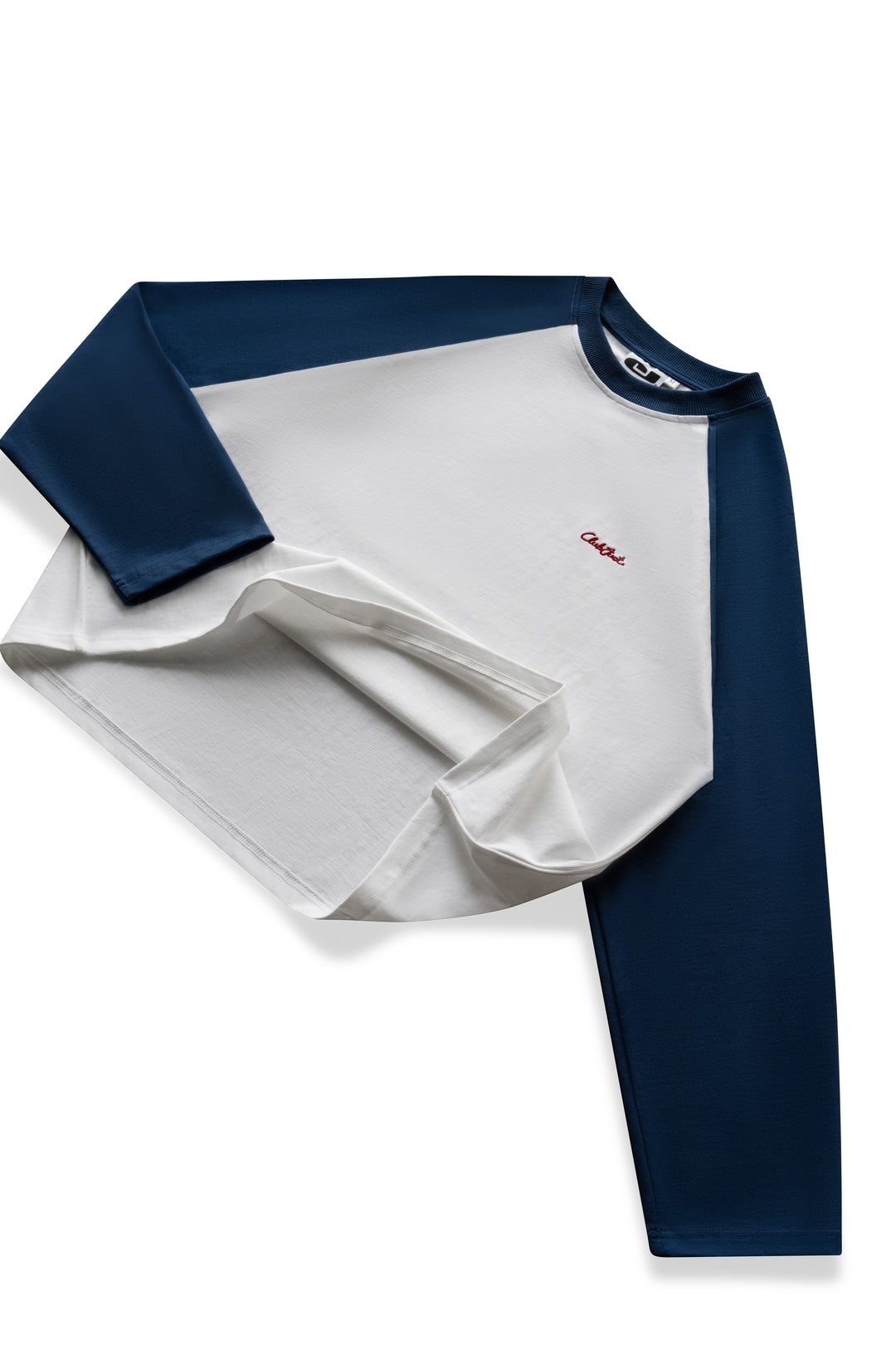 Scribble Long Sleeve T-Shirt - White/Blue