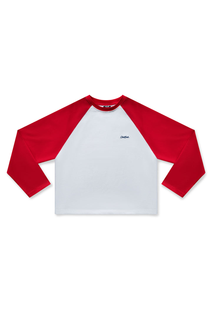 Scribble Long Sleeve T-Shirt - White/Red