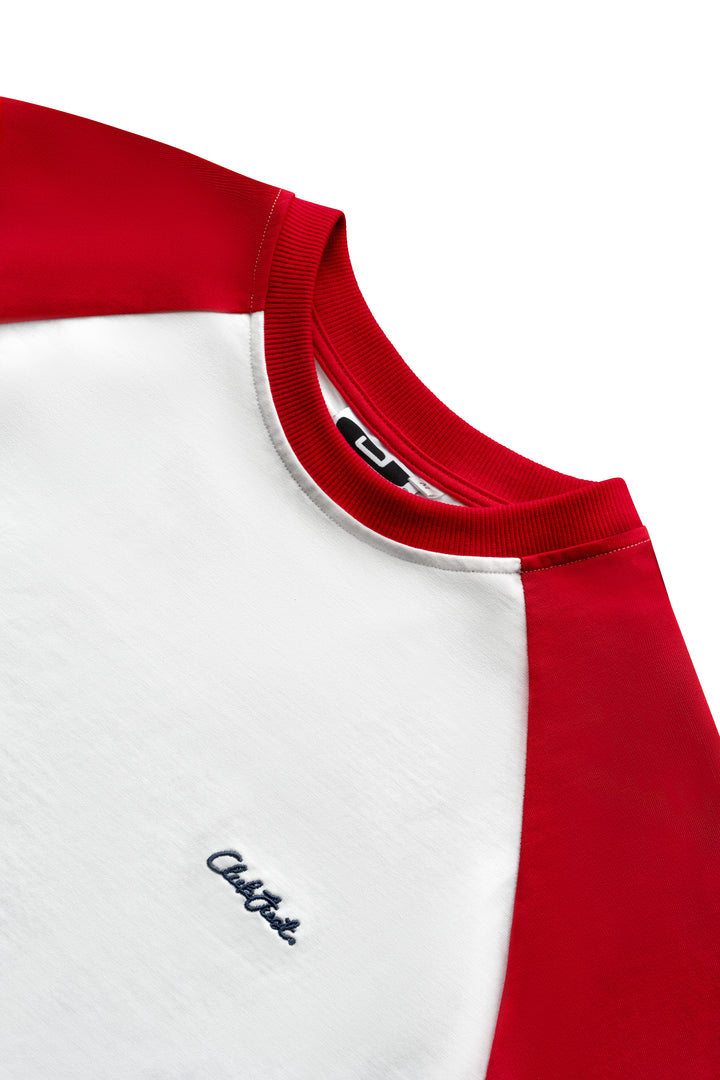 Scribble Long Sleeve T-Shirt - White/Red
