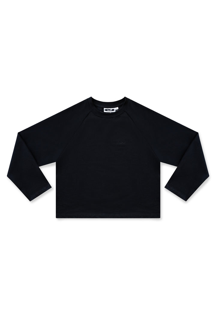 Scribble Long Sleeve T-Shirt - Black