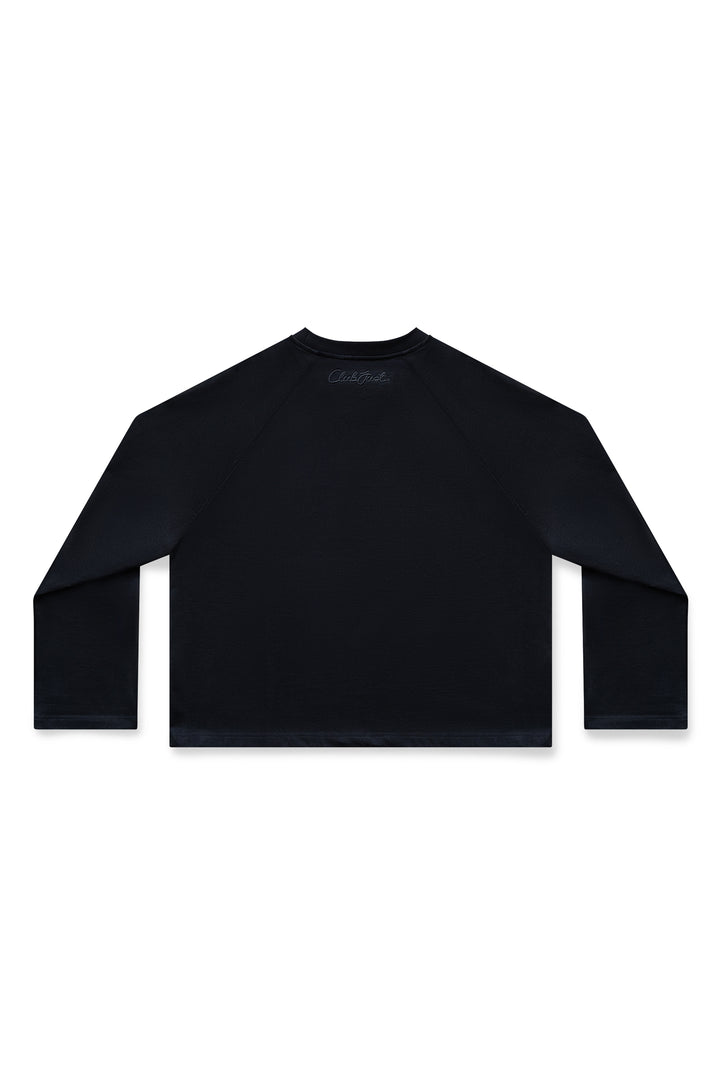 Scribble Long Sleeve T-Shirt - Black