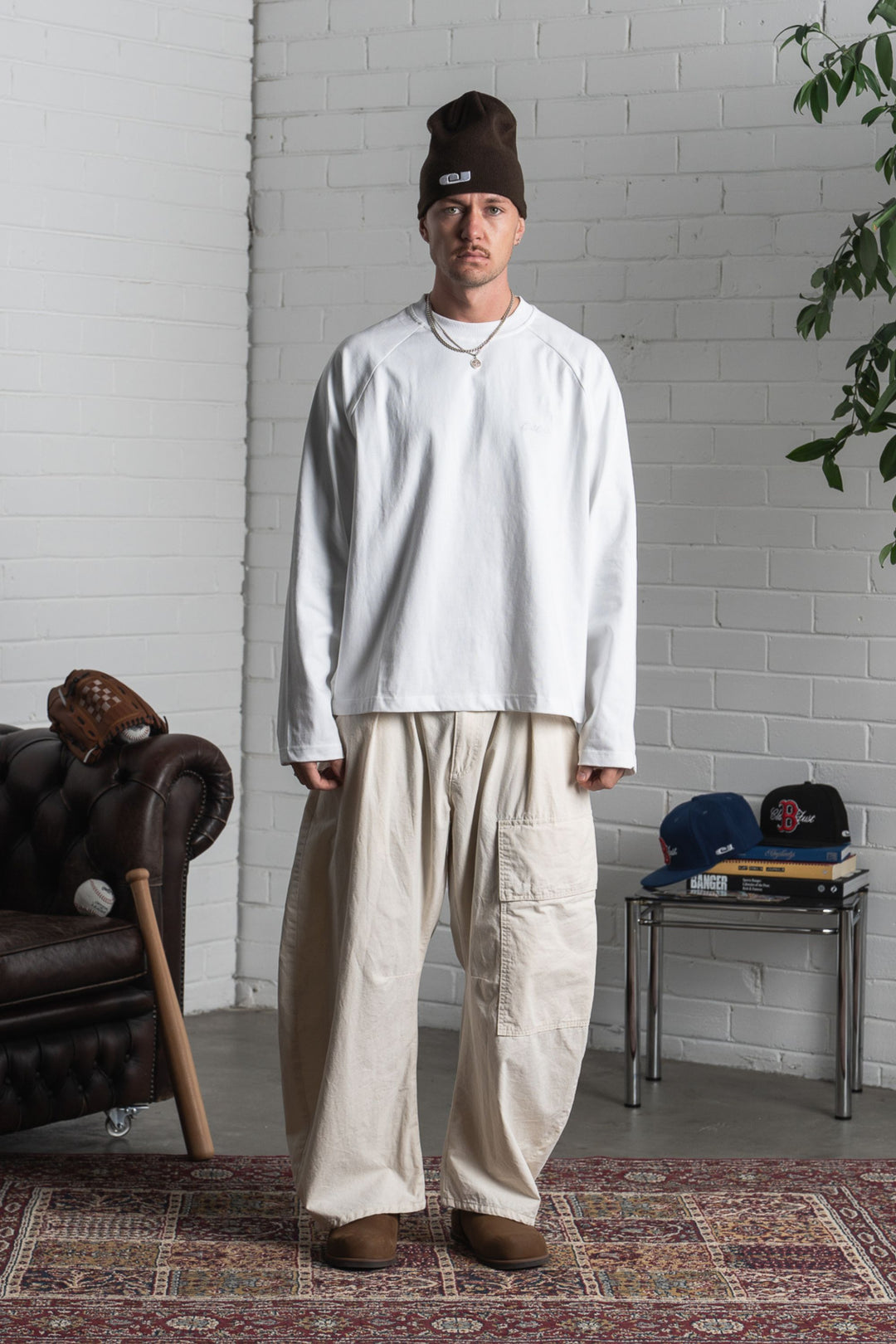 Scribble Long Sleeve T-Shirt - White