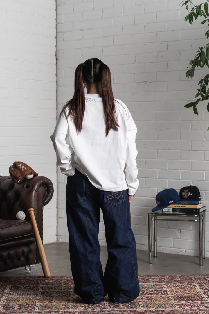 Scribble Long Sleeve T-Shirt - White
